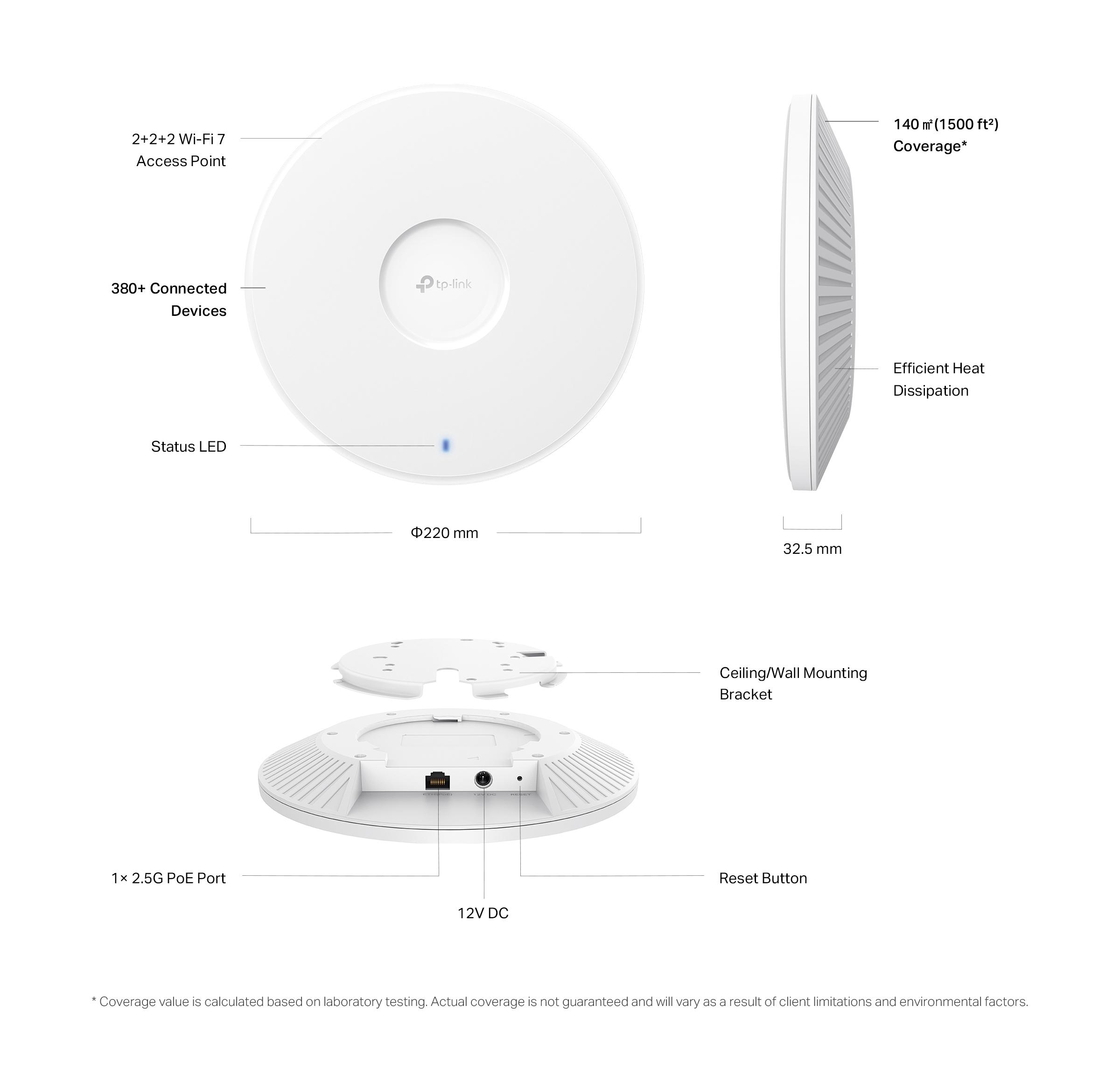 BE11000 Ceiling Mount WiFi7 AP